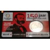 2 euros commémorative Belgique 2014 150 ans de la croix rouge version francais sous vcoincard