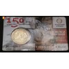 2 euros commémorative Belgique 2014 150 ans de la croix rouge version Flamande sous vcoincard
