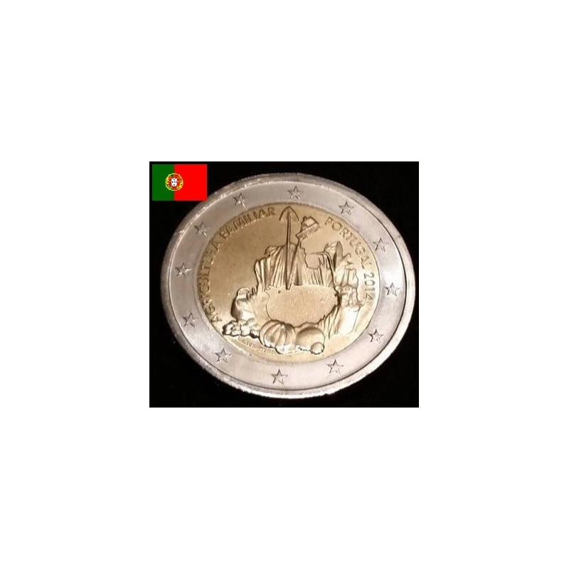 2 euros commémorative Portugal 2014 année internationale de L'agriculture familiale piece de monnaie €