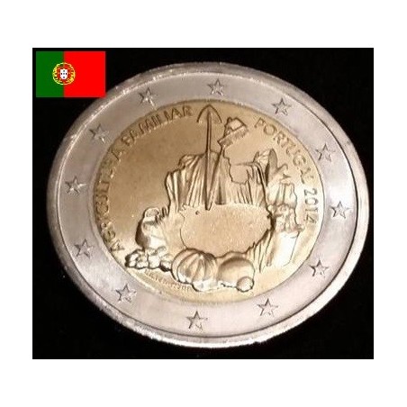2 euros commémorative Portugal 2014 année internationale de L'agriculture familiale piece de monnaie €