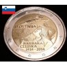 2 euros commémorative Slovénie 2014 Barbara Celjska piece de monnaie €