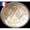 2 euros commémorative France 2014 sidaction sida Aids piece de monnaie €