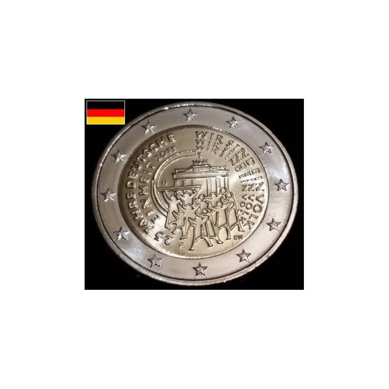 2 euros commémorative Allemagne 2015 25ans réunification piece de monnaie €