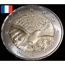 2 euros commémorative France 2015 70 ans de paix en europepiece de monnaie €