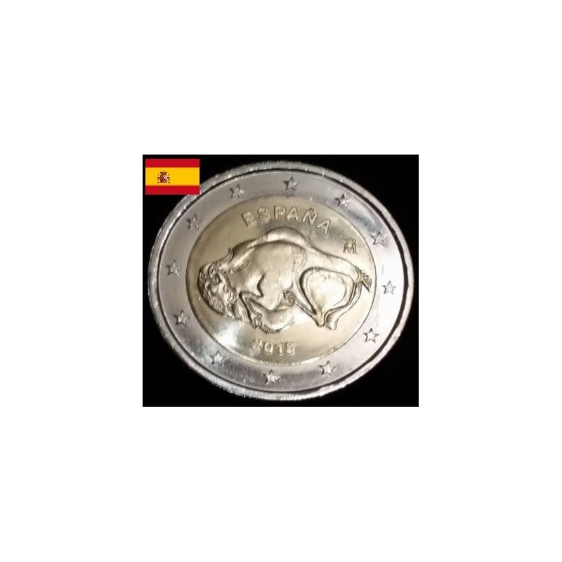 2 euros commémorative Espagne 2015 Grotte d'Altamira piece de monnaie €