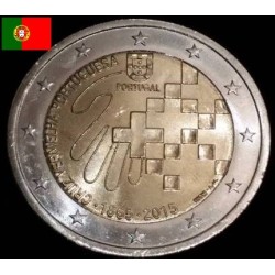 2 euros commémorative Portugal 2015 Croix rouge 150 ans piece de monnaie €