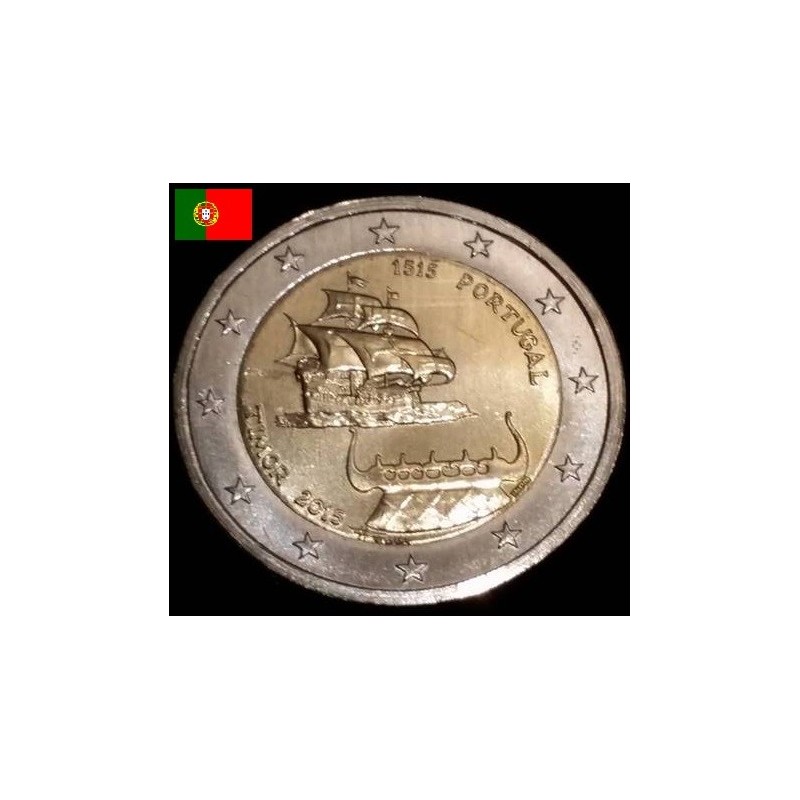 2 euros commémorative Portugal 2015 500 Ans Timor piece de monnaie €