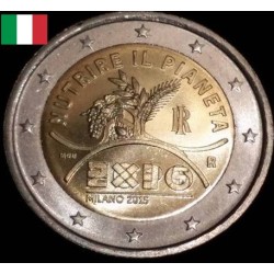 2 euros commémorative Italie 2015 Exposition de Milan piece de monnaie €