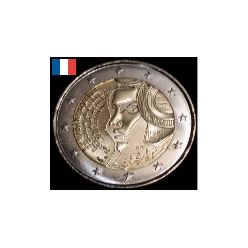 2 euros commémorative France 2015 225 ans de la fête de la fédération piece de monnaie €