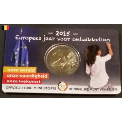 2 euros commémorative Belgique 2015 année du développement version francaise piece de monnaie €