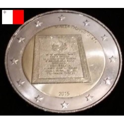 2 euros commémorative Malte 2015 Constitutionelle de Malte République 1974 piece de monnaie €