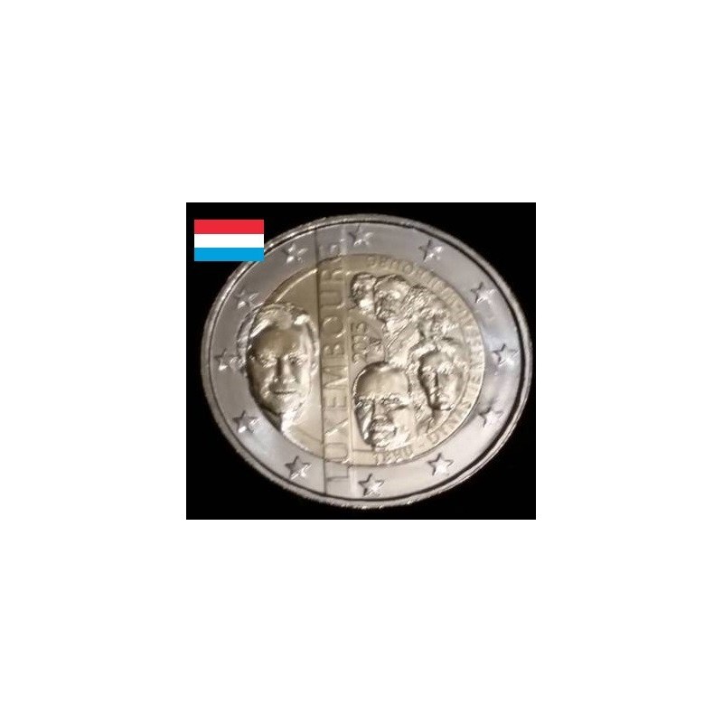 2 euros commémorative Luxembourg 2015 125 ans de la dynastie de Nassau-Weilbourg piece de monnaie €