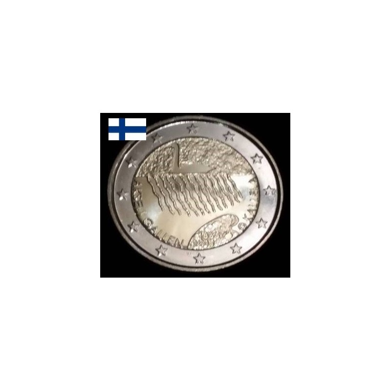 2 euros commémorative Finlande 2015 Akseli Gallen-Kallela piece de monnaie €