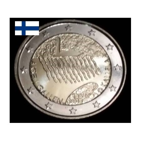 2 euros commémorative Finlande 2015 Akseli Gallen-Kallela piece de monnaie €