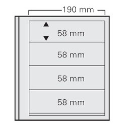 Feuilles Spécial-dual 614, 4 compartiments