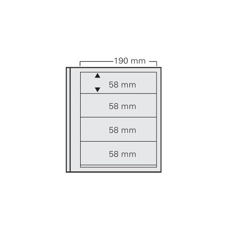 Feuilles Spécial-dual 614, 4 compartiments