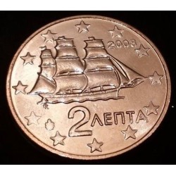 Pièce de 2 centimes d'Euro Grèce