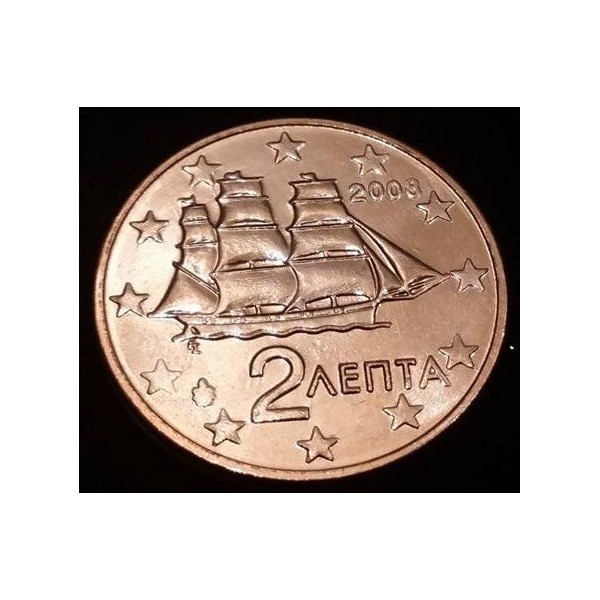 Pièce de 2 centimes d'Euro Grèce