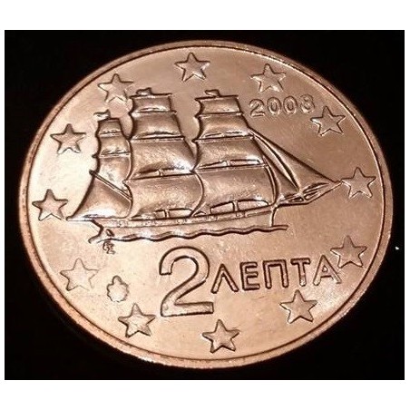 Pièce de 2 centimes d'Euro Grèce