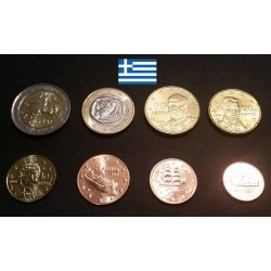 Série d'Euro de Grèce piece de monnaie
