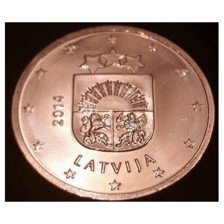 Pièce de 1 centime d'Euro Lettonie