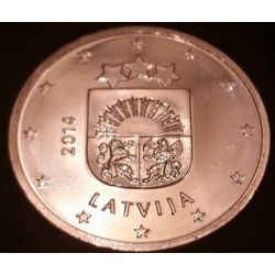 Pièce de 2 centimes d'Euro Lettonie