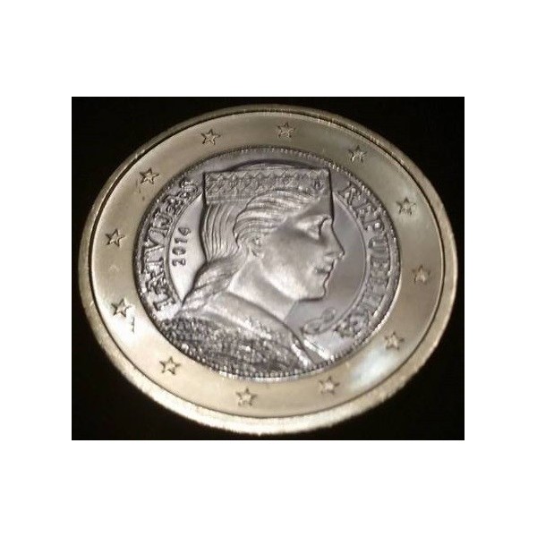 Pièce de 1 'Euro Lettonie