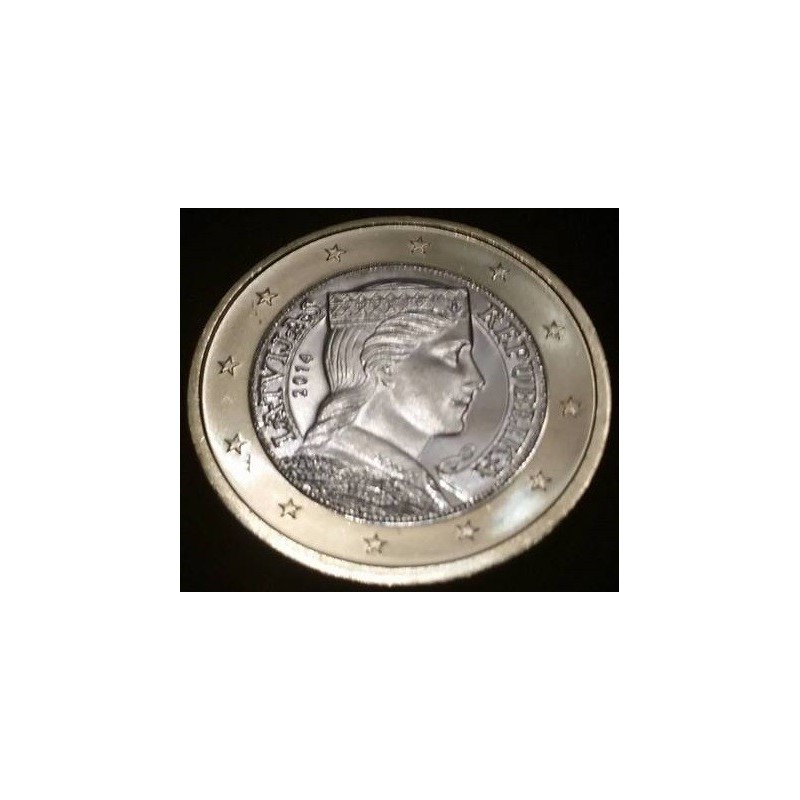 Pièce de 1 'Euro Lettonie