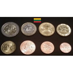 Série d'Euro de Lituanie piece de monnaie