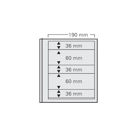 Feuilles Spécial-dual 665, 5 compartiments