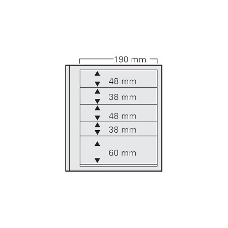 Feuilles Spécial-dual 605, 5 compartiments