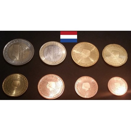 Série d'Euro des Pays-bas pieces de monnaie