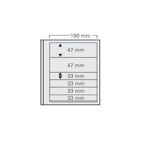 Feuilles Spécial-dual 662, 6 compartiments