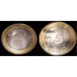 Pièce 3 euros Slovénie 2011 20ème anniversaire de l'indépendance, sommet du mont Triglav monnaie €