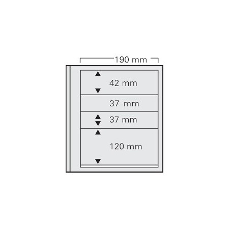 Feuilles Spécial-dual 663, 4 compartiments