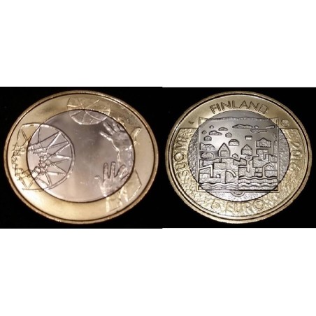 5 euros Finlande 2015, Sport, Basketball piece de monnaie