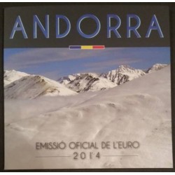Coffret BU Andorre 2014 piece de monnaie