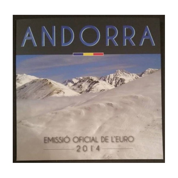 Coffret BU Andorre 2014 piece de monnaie