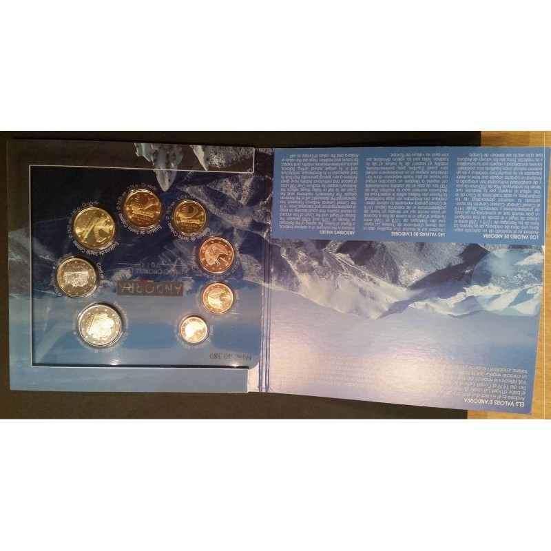 Coffret BU Andorre 2014 piece de monnaie