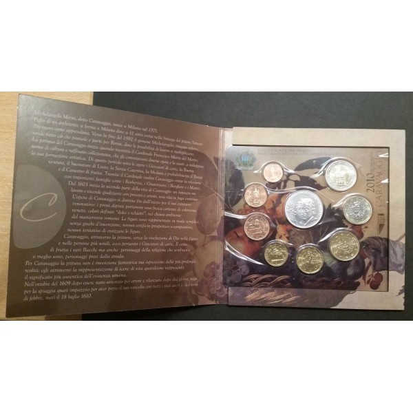 Coffret BU Saint-Marin 2010 le caravage