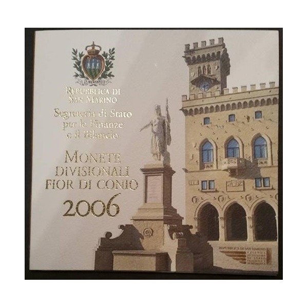 Coffret BU Saint-Marin 2006 pieces de monnaie euro