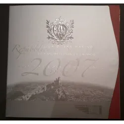 Coffret BU Saint-Marin 2007 pièces de monnaie Euro