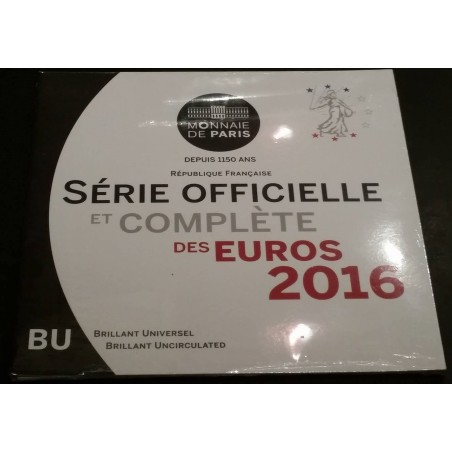 Coffret BU France 2016  pièces de monnaies Euros