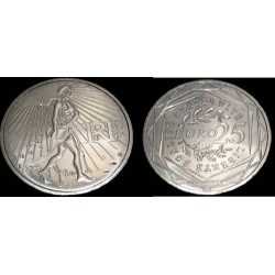 Pièce 25 euros France 2009 Semeuse Argent