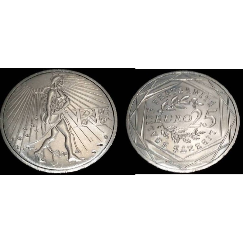 Pièce 25 euros France 2009 Semeuse Argent