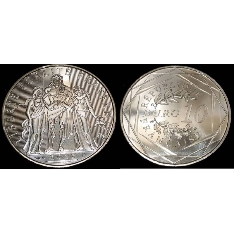 Pièce 10 euros France 2012 Hercule Argent