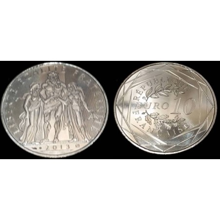 Pièce 10 euros France 2013 Hercule Argent