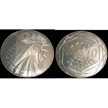 Pièce 10 euros France 2014 Coq Argent