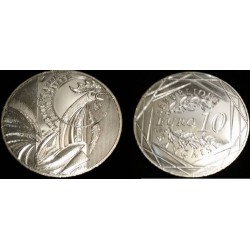 Pièce 10 euros France 2015 Coq Argent