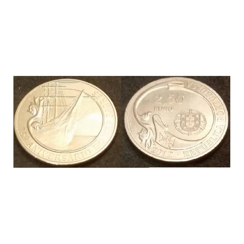 2.50 euros Portugal 2012 - Le NRP SAGRES